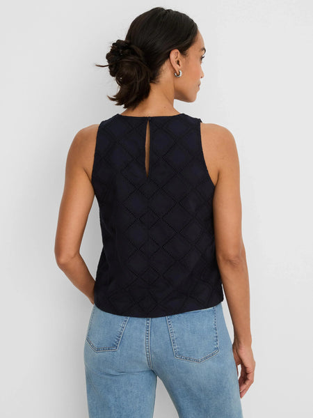NIC+ZOE Diamond Eyelet Top