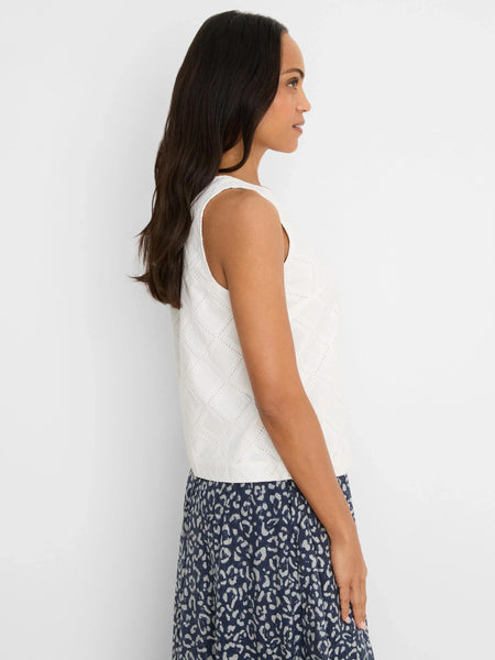 NIC+ZOE Diamond Eyelet Top
