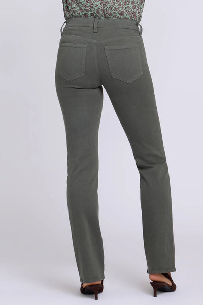NYDJ Marilyn Straight in Olive