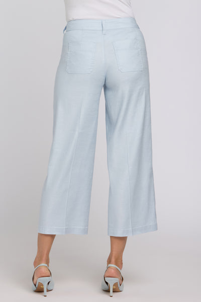 NYDJ Wide Leg Linen Crop Pants