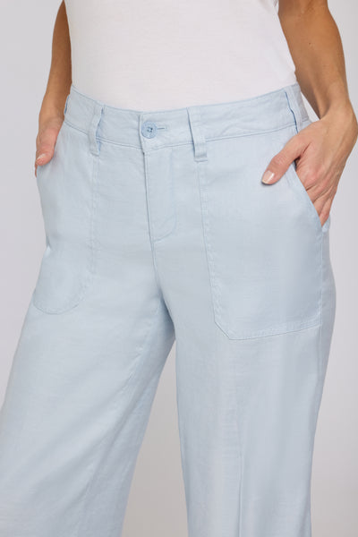 NYDJ Wide Leg Linen Crop Pants