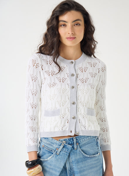 Autumn Cashmere Cotton Stitch Jacket