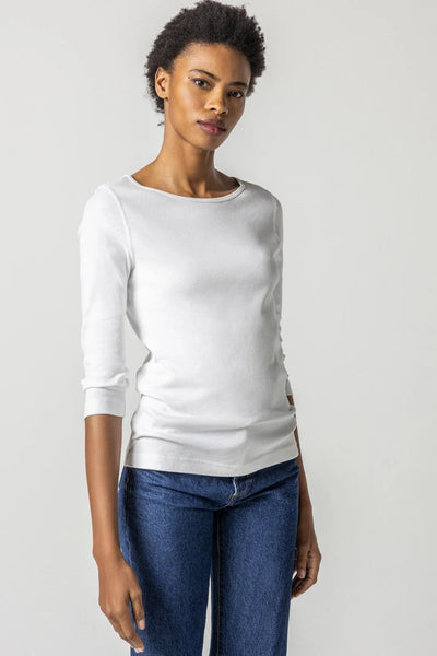 Lilla P 3/4 Sleeve Boatneck Top