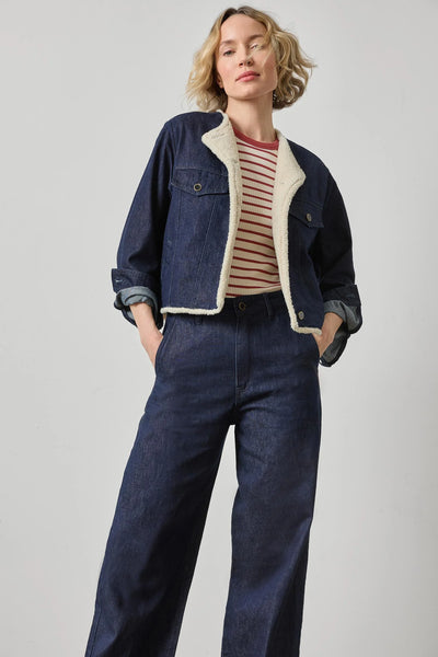 Lilla P Sherpa Lined Jean Jacket
