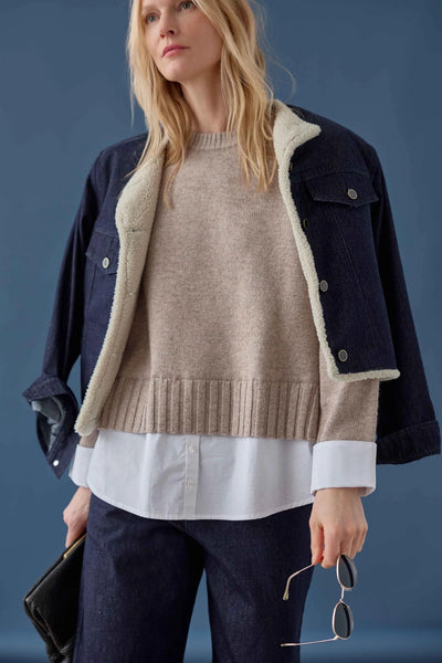 Lilla P Sherpa Lined Jean Jacket