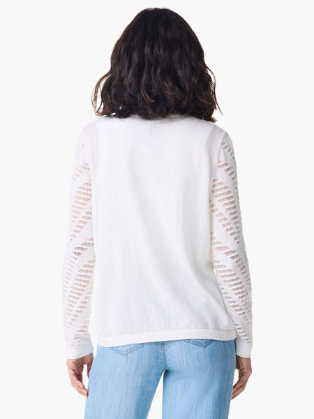 NIC+ZOE Placed Pointelle Sweater