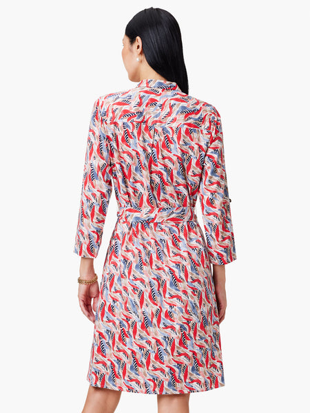 NIC+ZOE Coral Waves Live In Shirt Dress
