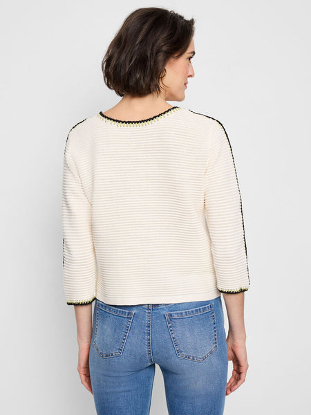 NIC+ZOE Ottoman Stitched Sweater