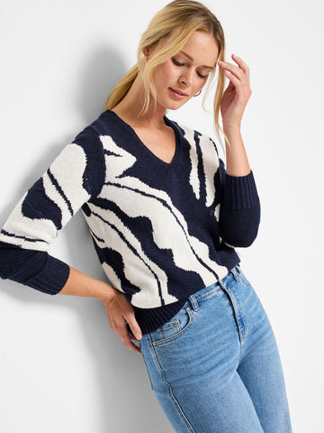 NIC+ZOE Shadow Reef Sweater