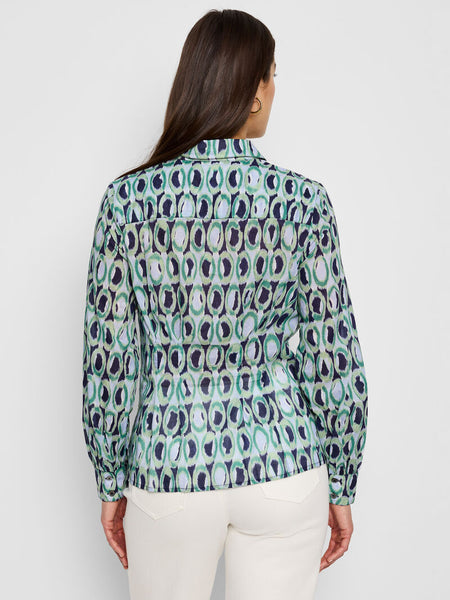 NIC+ZOE Ikat Rings Tucked Shirt