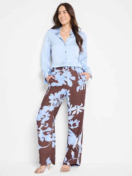 NIC+ZOE Glossy Crinkle Shirt