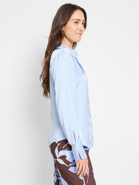 NIC+ZOE Glossy Crinkle Shirt