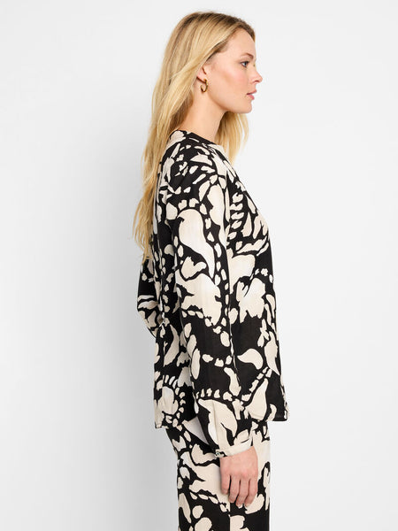 NIC+ZOE Evening Petal Woven Shirt