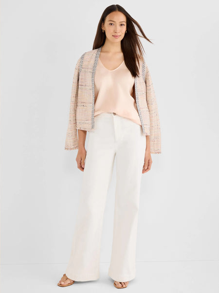 NIC+ZOE Contrast Trim Knit Jacket