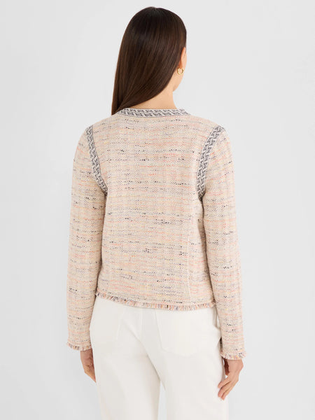 NIC+ZOE Contrast Trim Knit Jacket