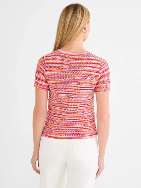 NIC+ZOE Spacedye Tuck Stitch Sweater