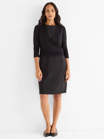 NIC+ZOE Sleek Stretch Little Black Dress