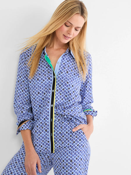 NIC+ZOE Mosaic Trimmed Shirt