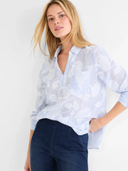 NIC+ZOE Sky Striped Jacquard Top | Irresistibles