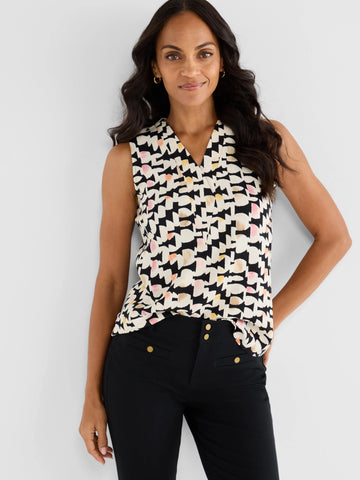 NIC+ZOE Mod Mix Crepe Tank