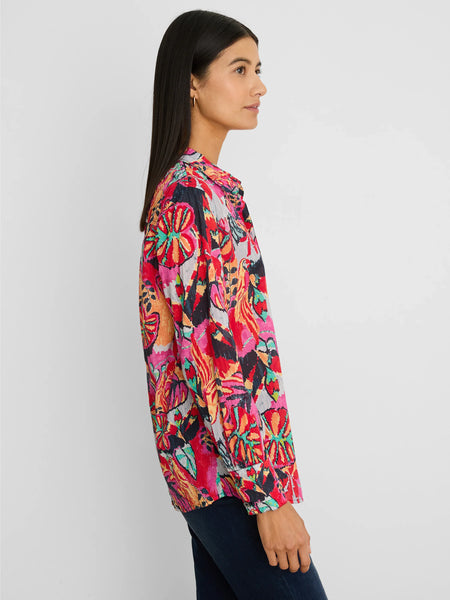 NIC+ZOE Kauai Garden Crinkle Shirt
