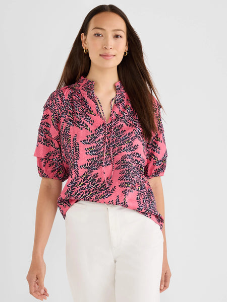 NIC+ZOE Blush Of Spring Peasant Top