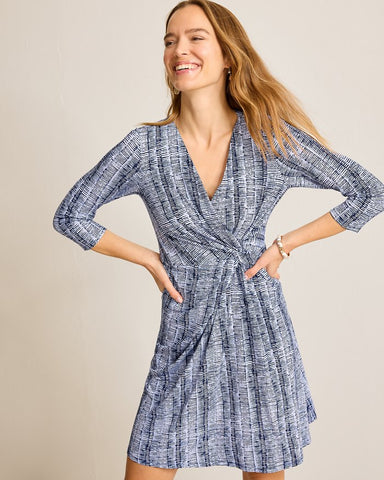 Tommy Bahama Sophia Clear Water Faux Wrap Dress