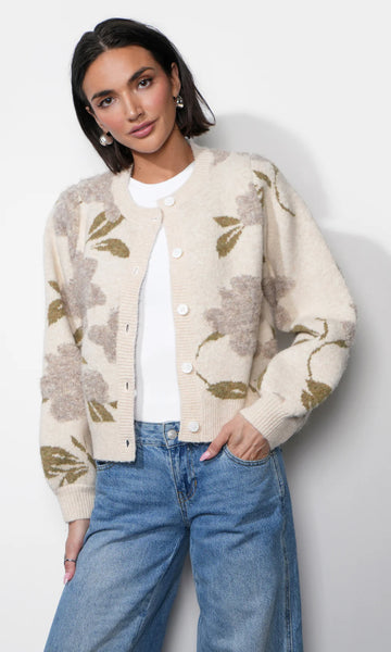 Greylin Skylar Cozy Floral Cardigan