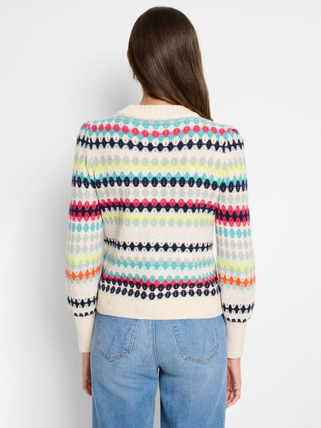 NIC+ZOE Pattern Waffle Stitch Sweater