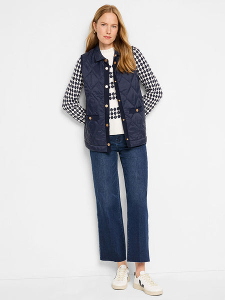 NIC+ZOE Knit Trim Puffer Vest