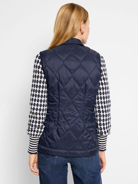 NIC+ZOE Knit Trim Puffer Vest