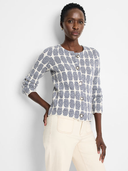NIC+ZOE Stacked Medallion Knit Jacket