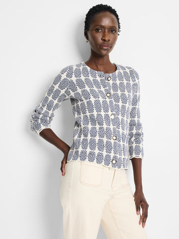 NIC+ZOE Stacked Medallion Knit Jacket