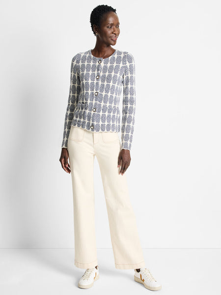 NIC+ZOE Stacked Medallion Knit Jacket