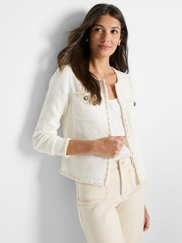 NIC+ZOE Stitch Trim Knit Jacket
