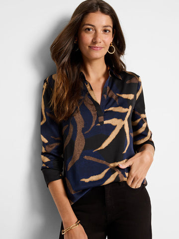 NIC+ZOE Midnight Fern Top