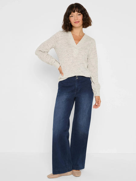 NIC+ZOE Downton Sparkle Nep Knit Top