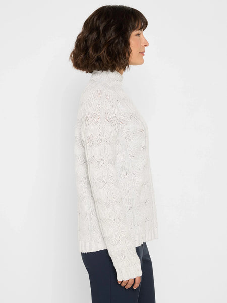NIC+ZOE Cable Sparkle Sweater