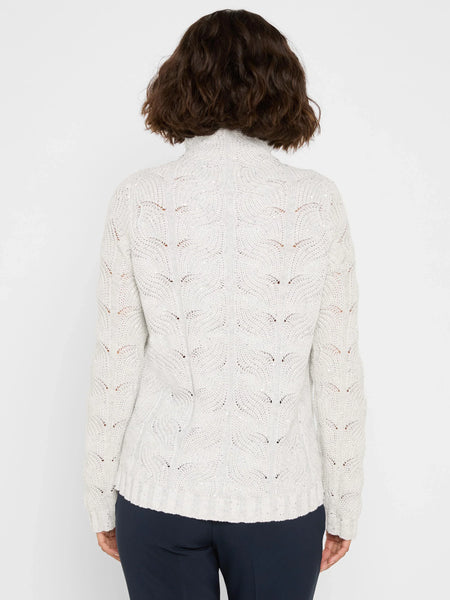 NIC+ZOE Cable Sparkle Sweater