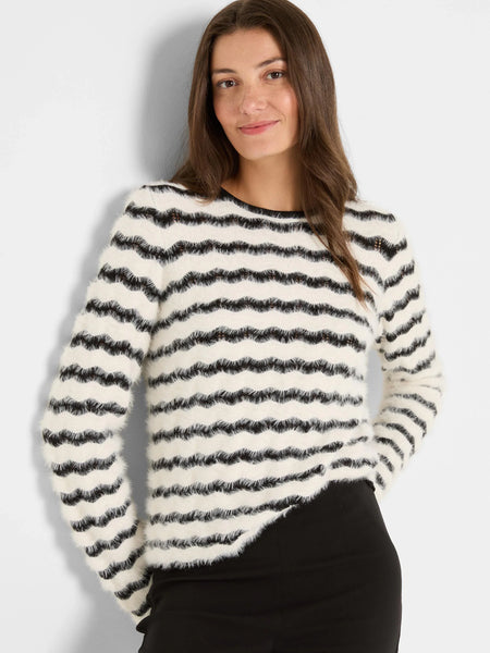 NIC+ZOE Cozy Waves Striped Sweater