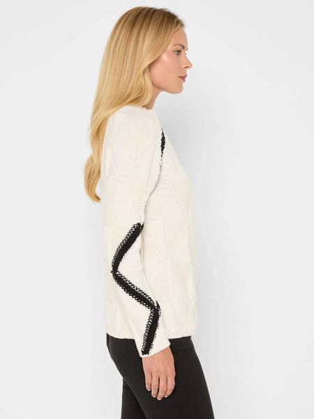 NIC+ZOE Dashing Diamonds Sweater