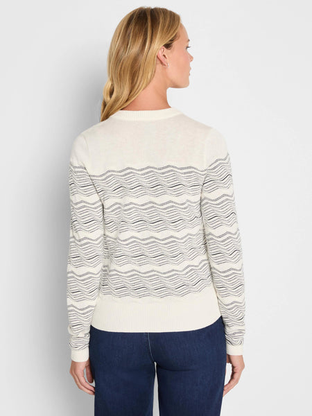 NIC+ZOE Zig Zag Stitch Cardigan