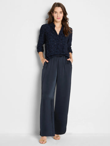 NIC+ZOE Any Occasion Clipped Jacquard Top