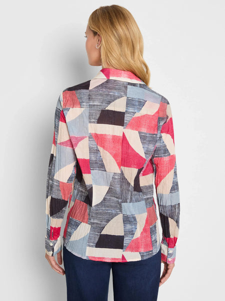 NIC+ZOE Set Sail Cotton Crinkle Shirt