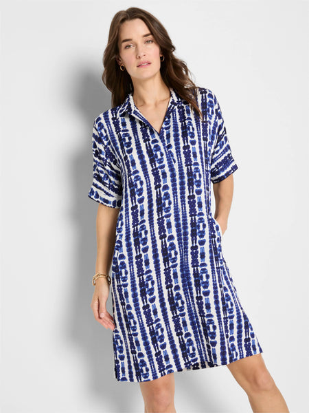 Shibori Stripe Devon Dress