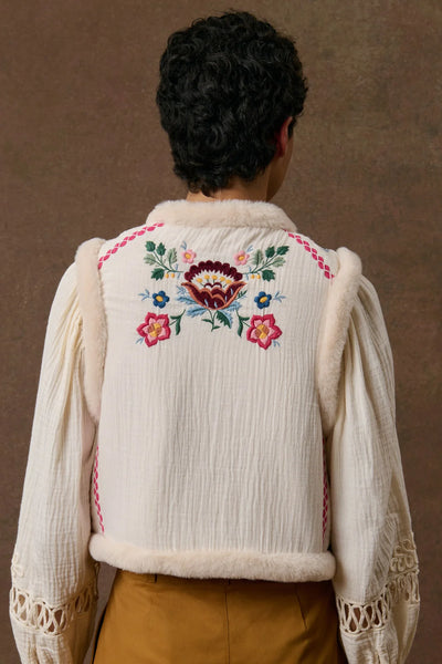 Louise Misha Embroidered Vest