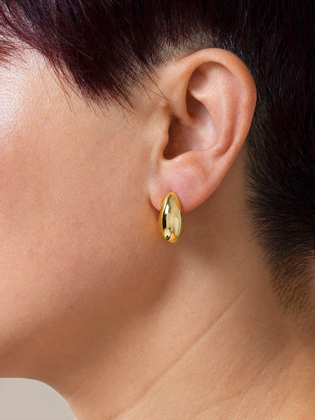 Crescent Shaped Stud Earring