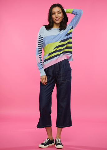 Diagonal Stripes Sweater