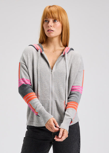 Zaket & Plover Stripe Trim Hoody