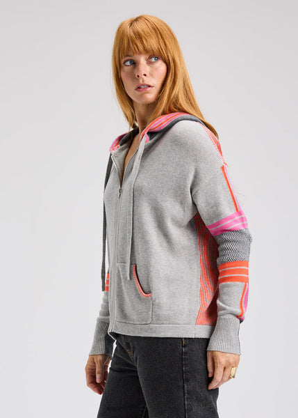 Zaket & Plover Stripe Trim Hoody